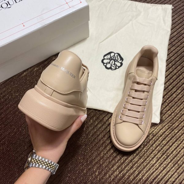 alexander mcqueen ayakkabi sneakers ayakkabi camel nude hakiki deri