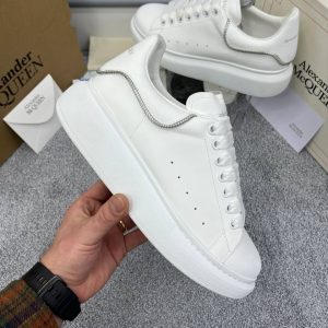 alexander mcqueen ayakkabi sneakers erkek beyaz arkasi fermuar detayli