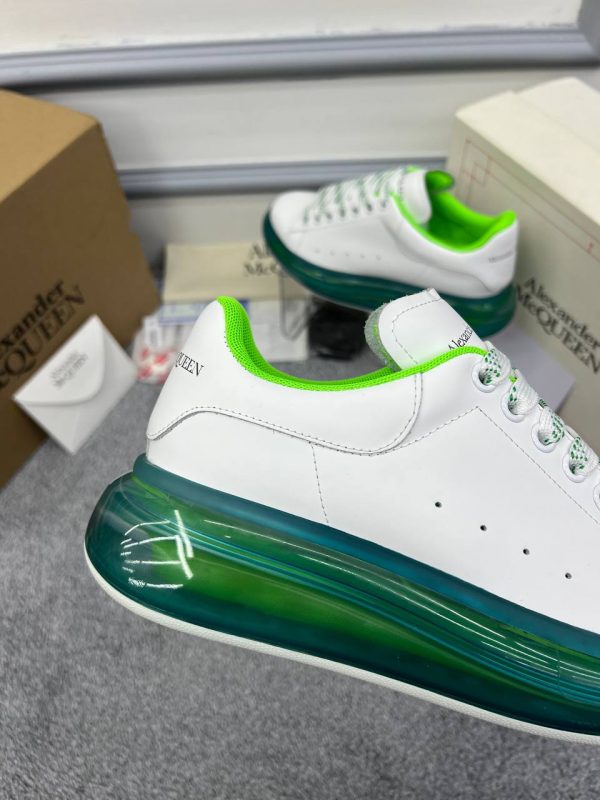 alexander mcqueen ayakkabi sneakers erkek beyaz yesil seffaf taban