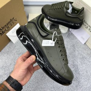 alexander mcqueen ayakkabi sneakers erkek haki yesil seffaf taban