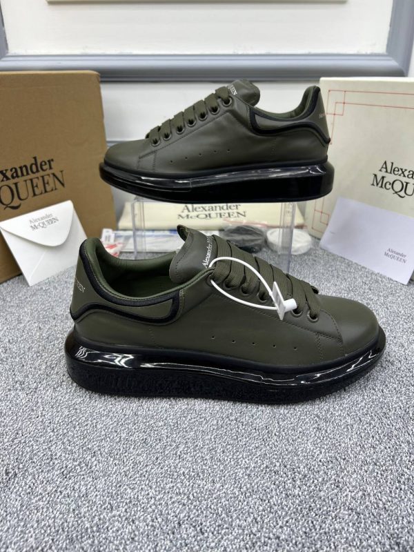 alexander mcqueen ayakkabi sneakers erkek haki yesil seffaf taban