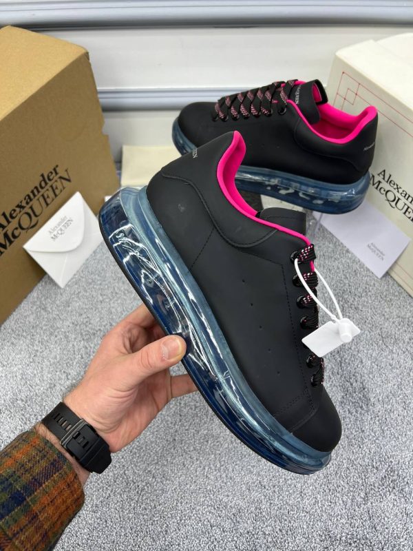 alexander mcqueen ayakkabi sneakers erkek siyah pembe mavi seffaf taban