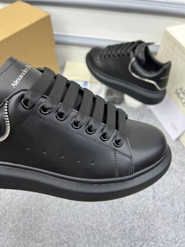 alexander mcqueen ayakkabi sneakers kadin siyah arkasi fermuar detayli