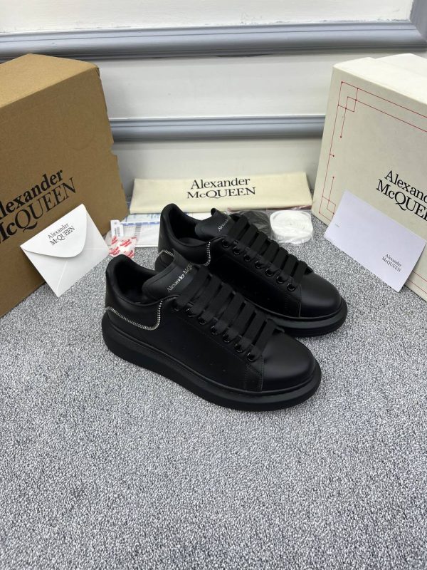 alexander mcqueen ayakkabi sneakers kadin siyah arkasi fermuar detayli
