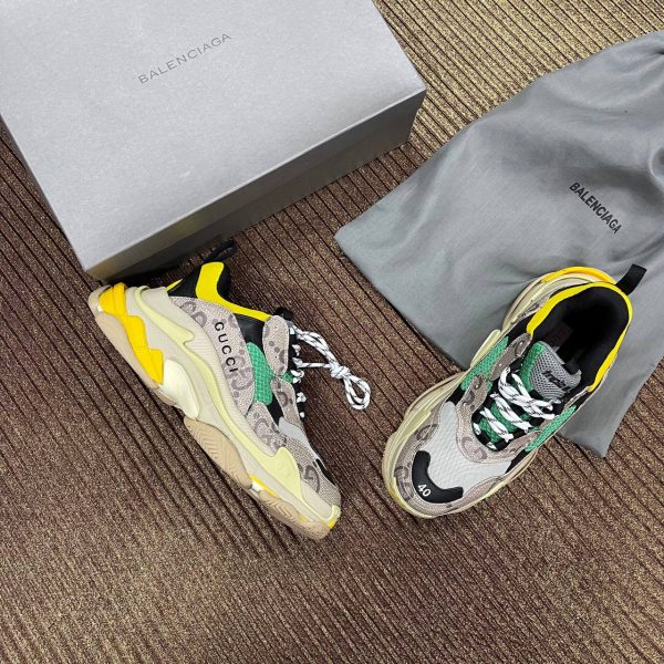 balenciaga ayakkabi gucci triple s yesil classic logo vip