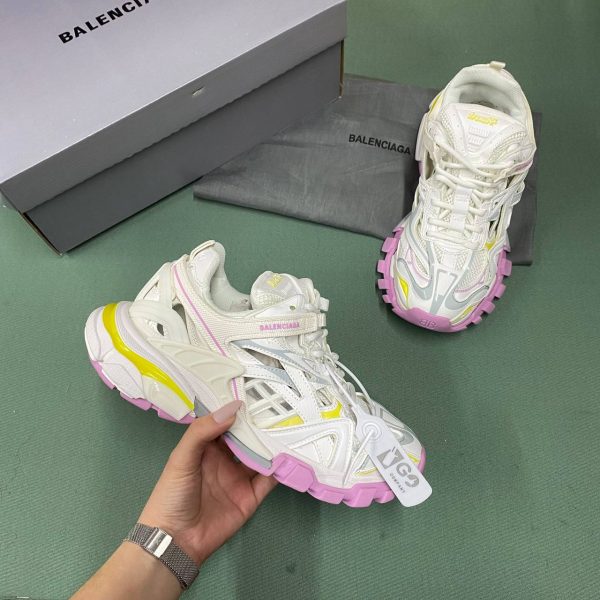 balenciaga ayakkabi kadin sneakers beyaz pembe sari