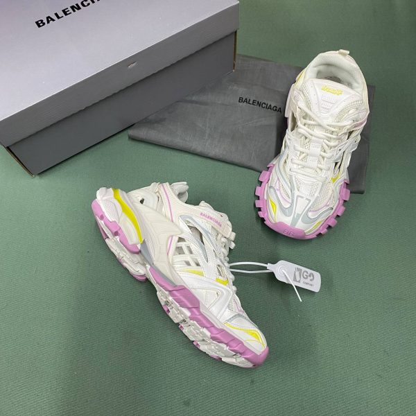 balenciaga ayakkabi kadin sneakers beyaz pembe sari