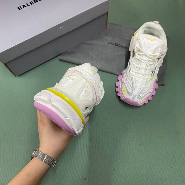 balenciaga ayakkabi kadin sneakers beyaz pembe sari