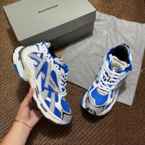 balenciaga ayakkabi runner sneakers lacivert beyaz gri