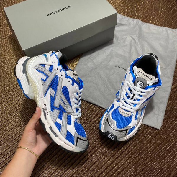 balenciaga ayakkabi runner sneakers lacivert beyaz gri