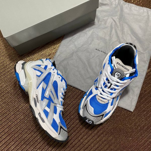 balenciaga ayakkabi runner sneakers lacivert beyaz gri