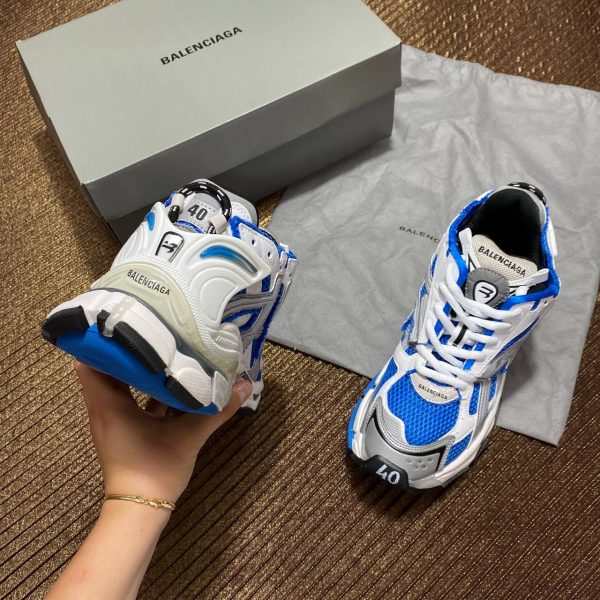 balenciaga ayakkabi runner sneakers lacivert beyaz gri