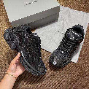 balenciaga ayakkabi runner sneakers siyah yeni sezon