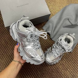 balenciaga ayakkabi silver sneakers track