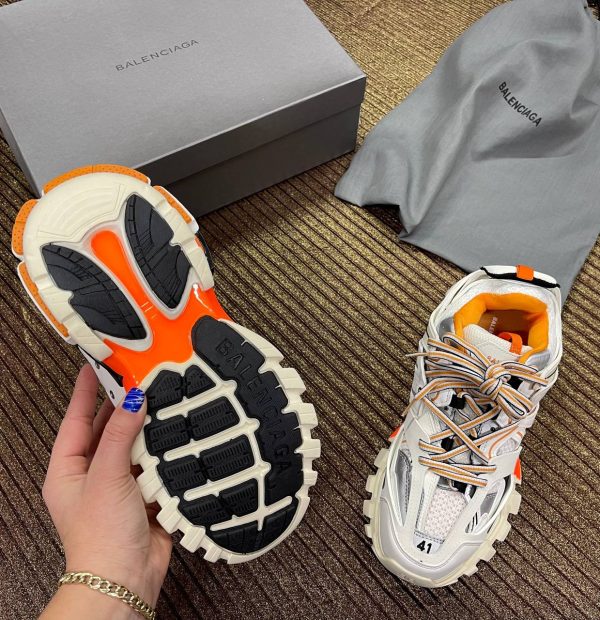 balenciaga ayakkabi sneakers track beyaz turuncu