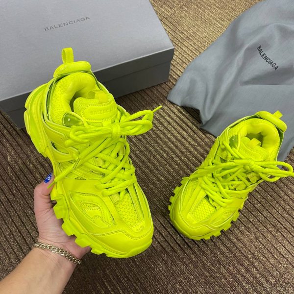 balenciaga ayakkabi sneakers track neon yesil