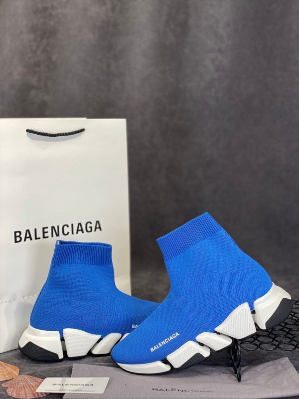 balenciaga ayakkabi socks shoes speed corap mavi