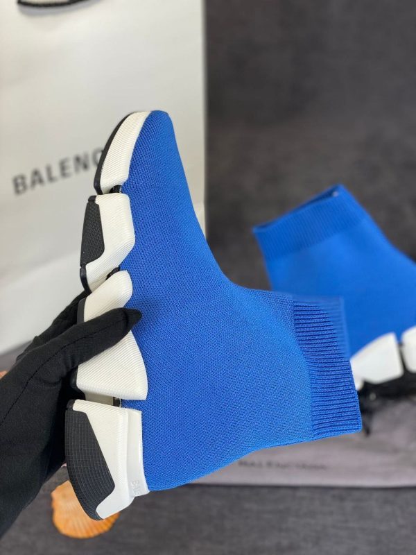 balenciaga ayakkabi socks shoes speed corap mavi
