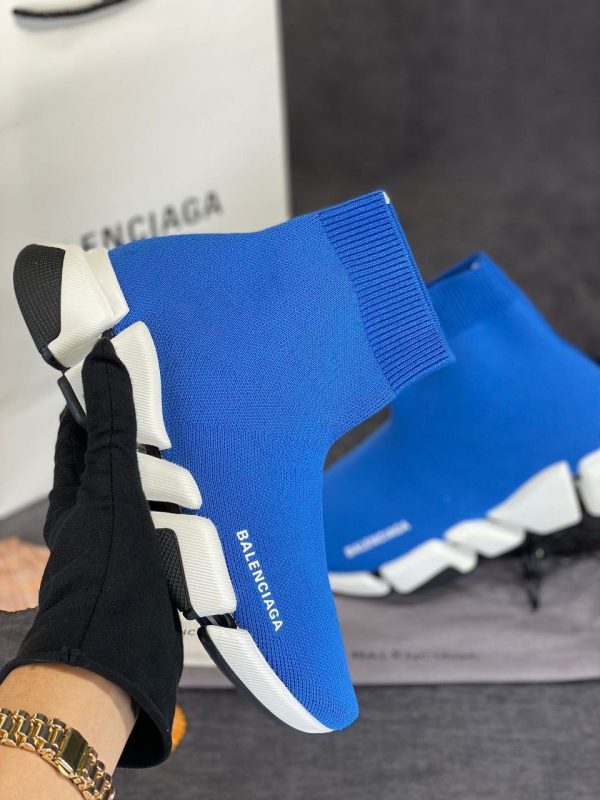 balenciaga ayakkabi socks shoes speed corap mavi