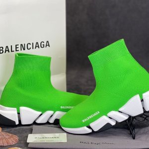balenciaga ayakkabi socks shoes speed corap yesil neon