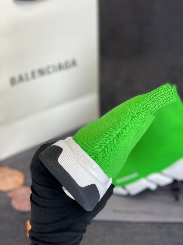 balenciaga ayakkabi socks shoes speed corap yesil neon