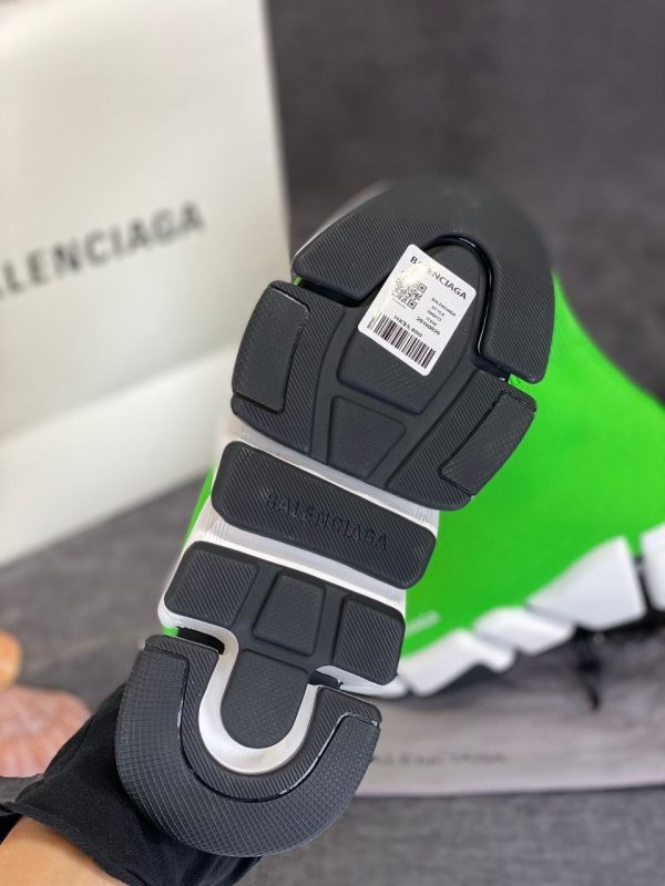 balenciaga ayakkabi socks shoes speed corap yesil neon