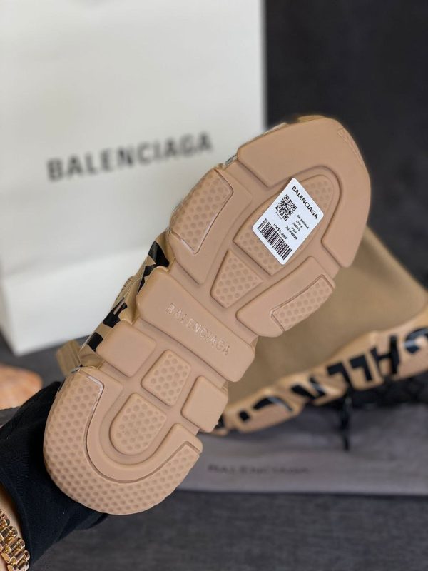 balenciaga ayakkabi speed socks shoes camel tabani siyah yazili