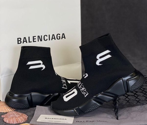 balenciaga ayakkabi speed socks shoes siyah corap