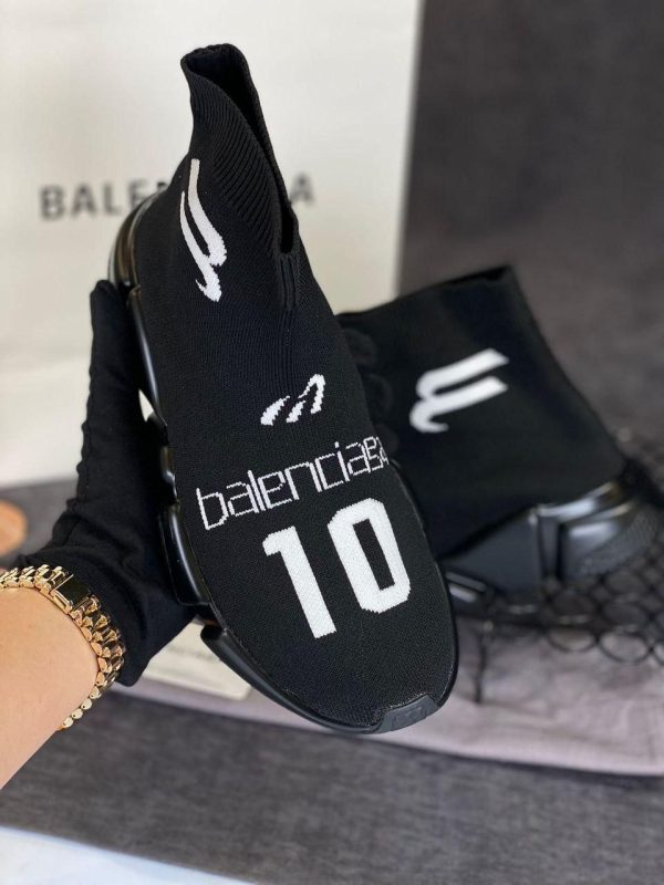 balenciaga ayakkabi speed socks shoes siyah corap