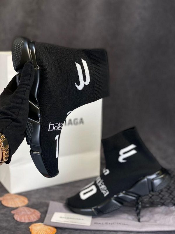 balenciaga ayakkabi speed socks shoes siyah corap