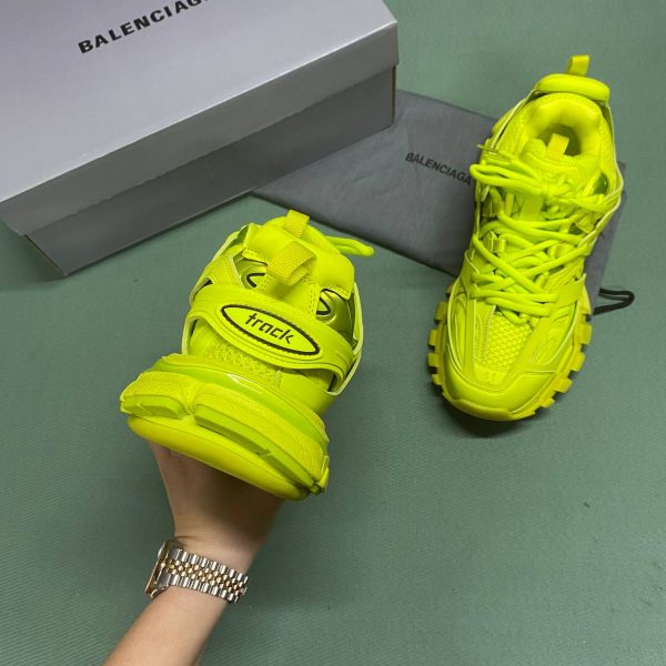 balenciaga ayakkabi track erkek sneakers yesil neon