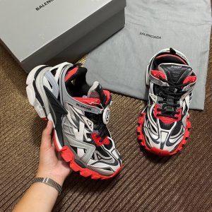 balenciaga ayakkabi track2 erkek sneakers beyaz siyah kirmizi