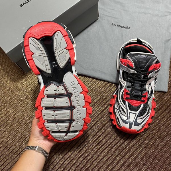 balenciaga ayakkabi track2 erkek sneakers beyaz siyah kirmizi