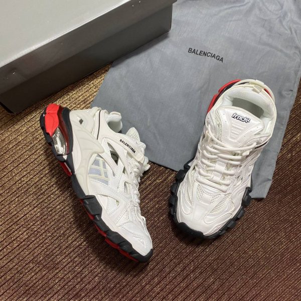 balenciaga ayakkabi track2 sneakers beyaz siyah kirmizi yeni sezon