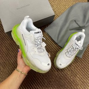 balenciaga ayakkabi triple neon yesil seffaf taban