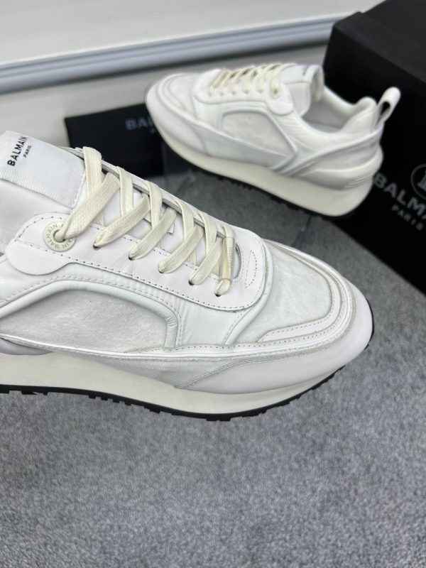 balmain ayakkabi sneakers erkek beyaz hakiki deri