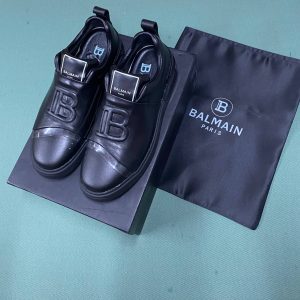 balmain spor ayakkabi erkek siyah klasik