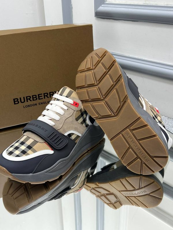 burberry ayakkabi erkek classic gri taban