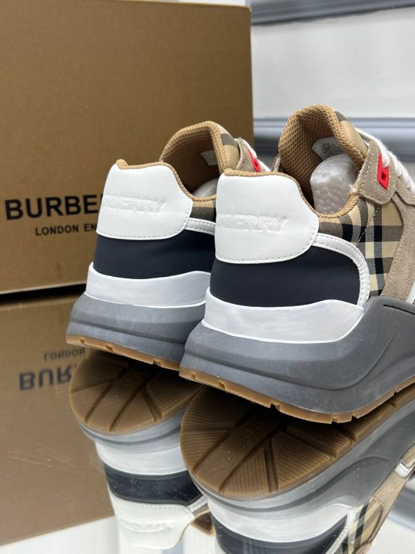 burberry ayakkabi erkek classic gri taban