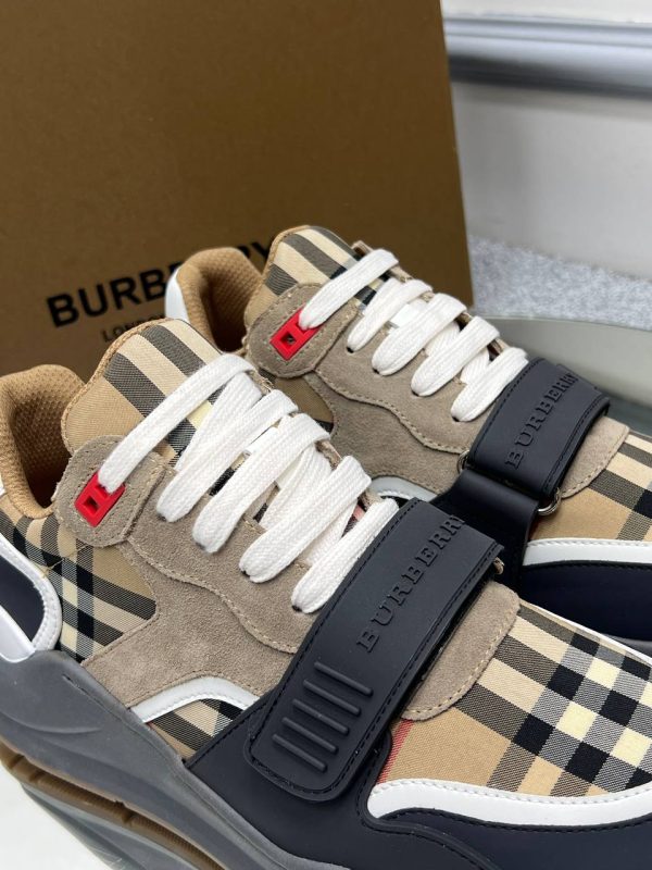 burberry ayakkabi erkek classic gri taban