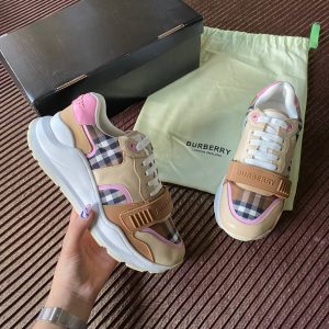 burberry ayakkabi sneaker bej pembe