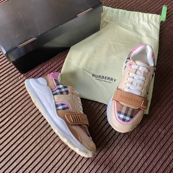 burberry ayakkabi sneaker bej pembe