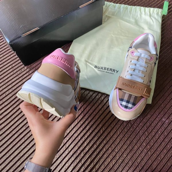 burberry ayakkabi sneaker bej pembe