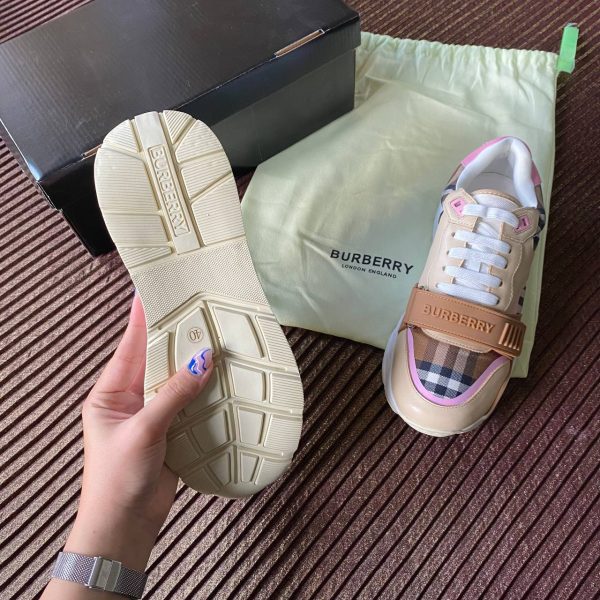 burberry ayakkabi sneaker bej pembe