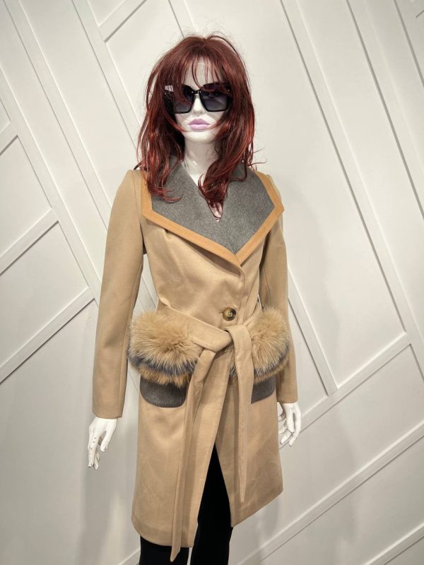 burberry kaban bej kase palto classic camel tuylu