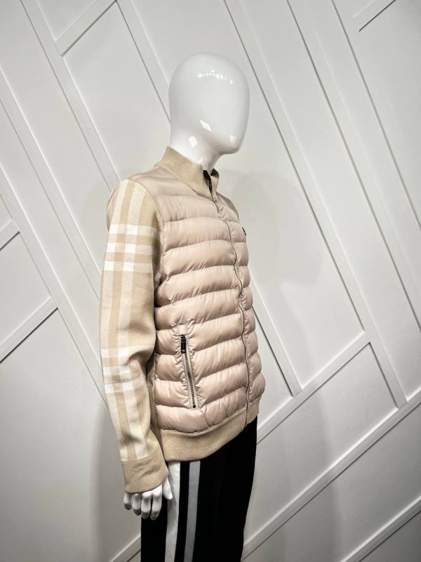 burberry mont bej ekose triko detay