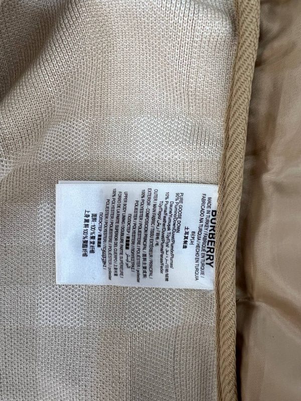 burberry mont bej ekose triko detay