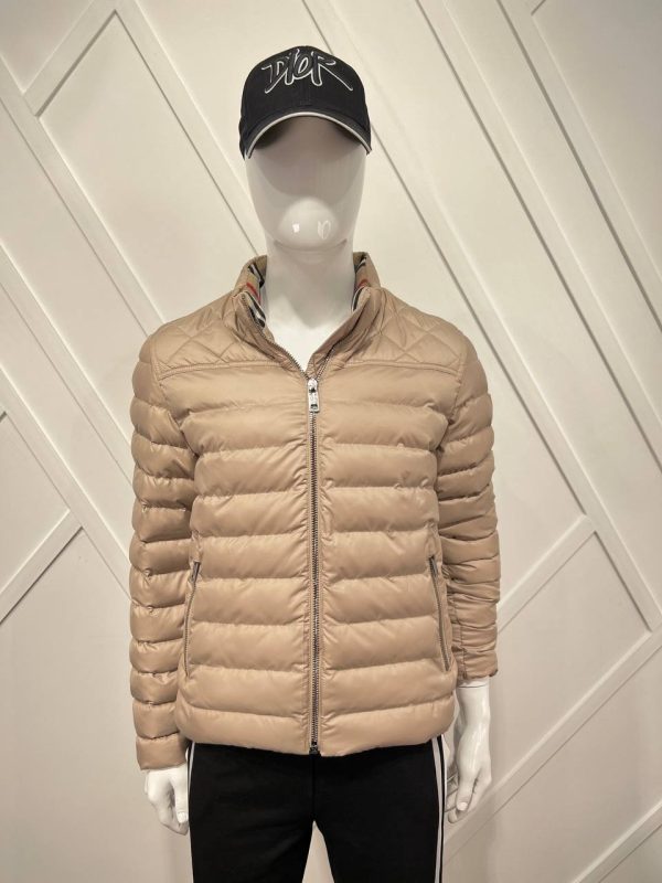 burberry mont erkek classic bej yakasi logo