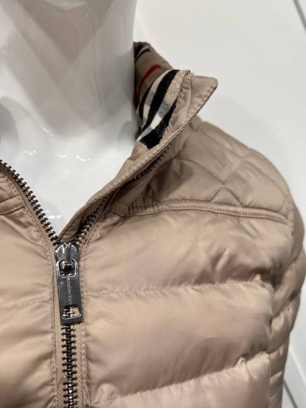 burberry mont erkek classic bej yakasi logo