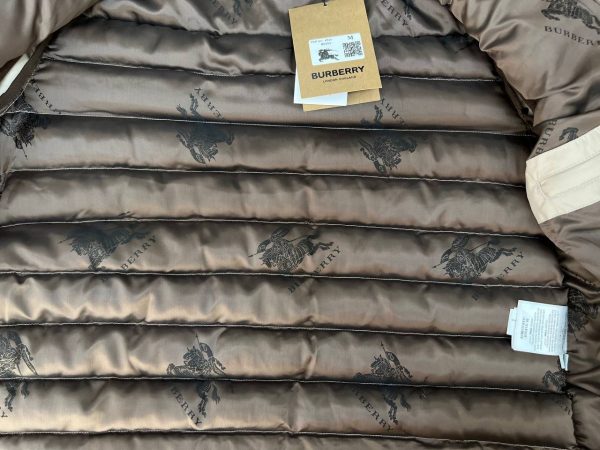burberry mont erkek classic bej yakasi logo